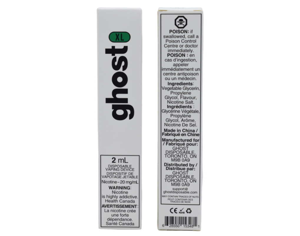 GHOST XL – 5% NICOTINE (800 PUFFS)